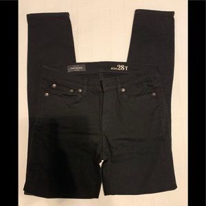 J. Crew Black Toothpick Jeans